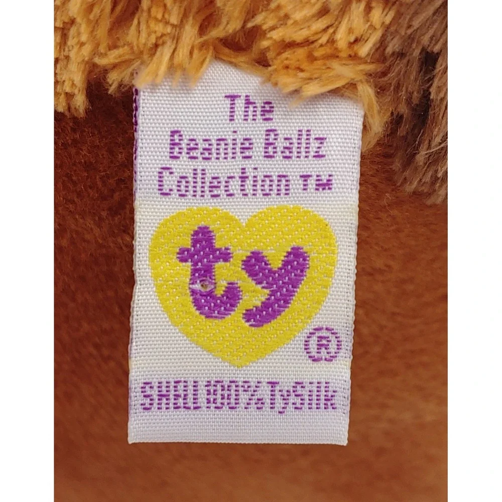 Ty Beanie Ballz Charlie the Baboon And Bandit The Dog 8